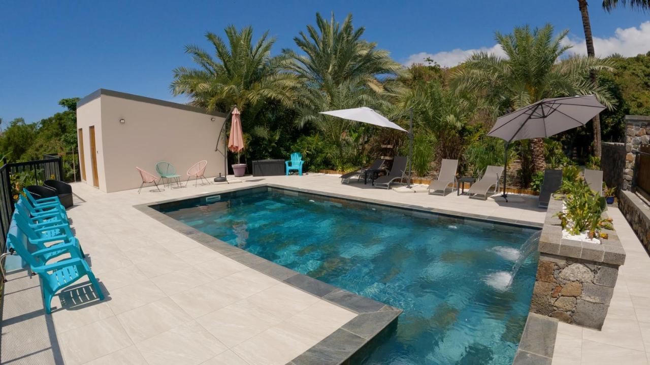 סן-לואי O Ruisseau Lodges - Lodge Dattier מראה חיצוני תמונה