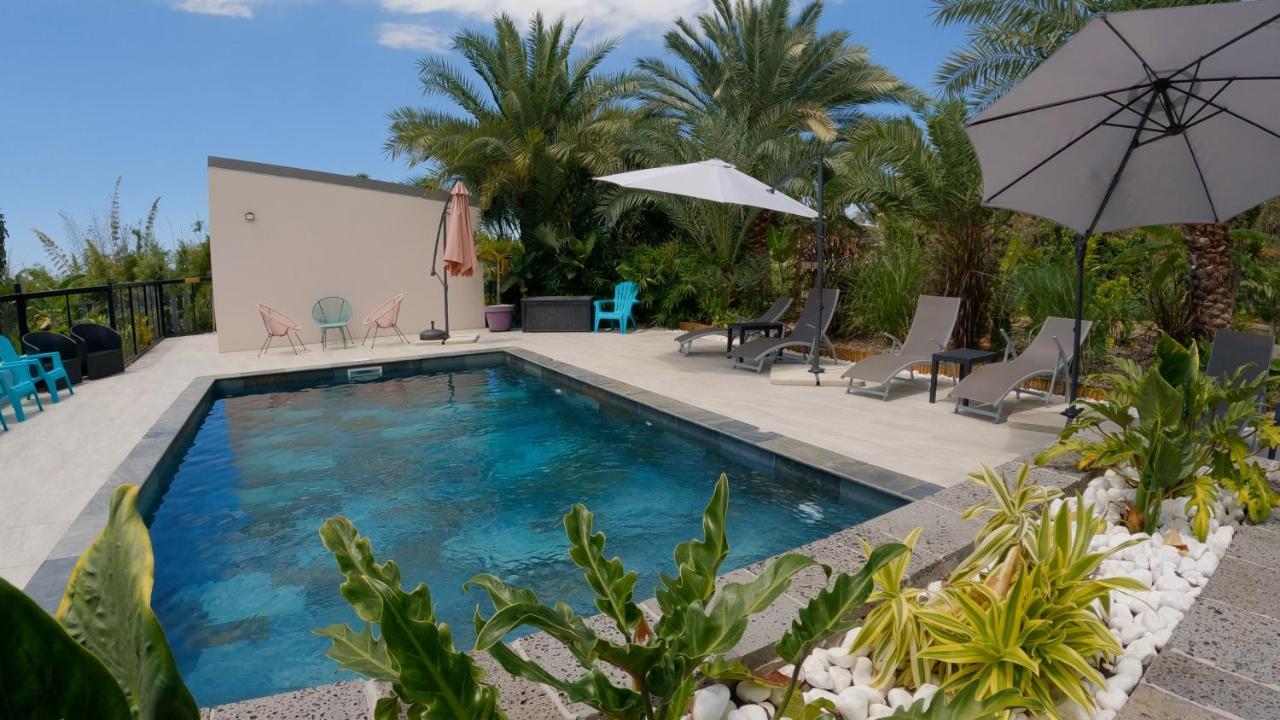 סן-לואי O Ruisseau Lodges - Lodge Dattier מראה חיצוני תמונה