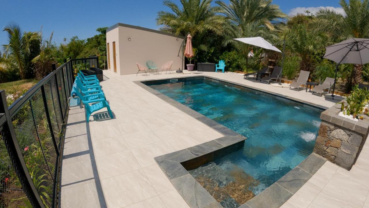 סן-לואי O Ruisseau Lodges - Lodge Dattier מראה חיצוני תמונה