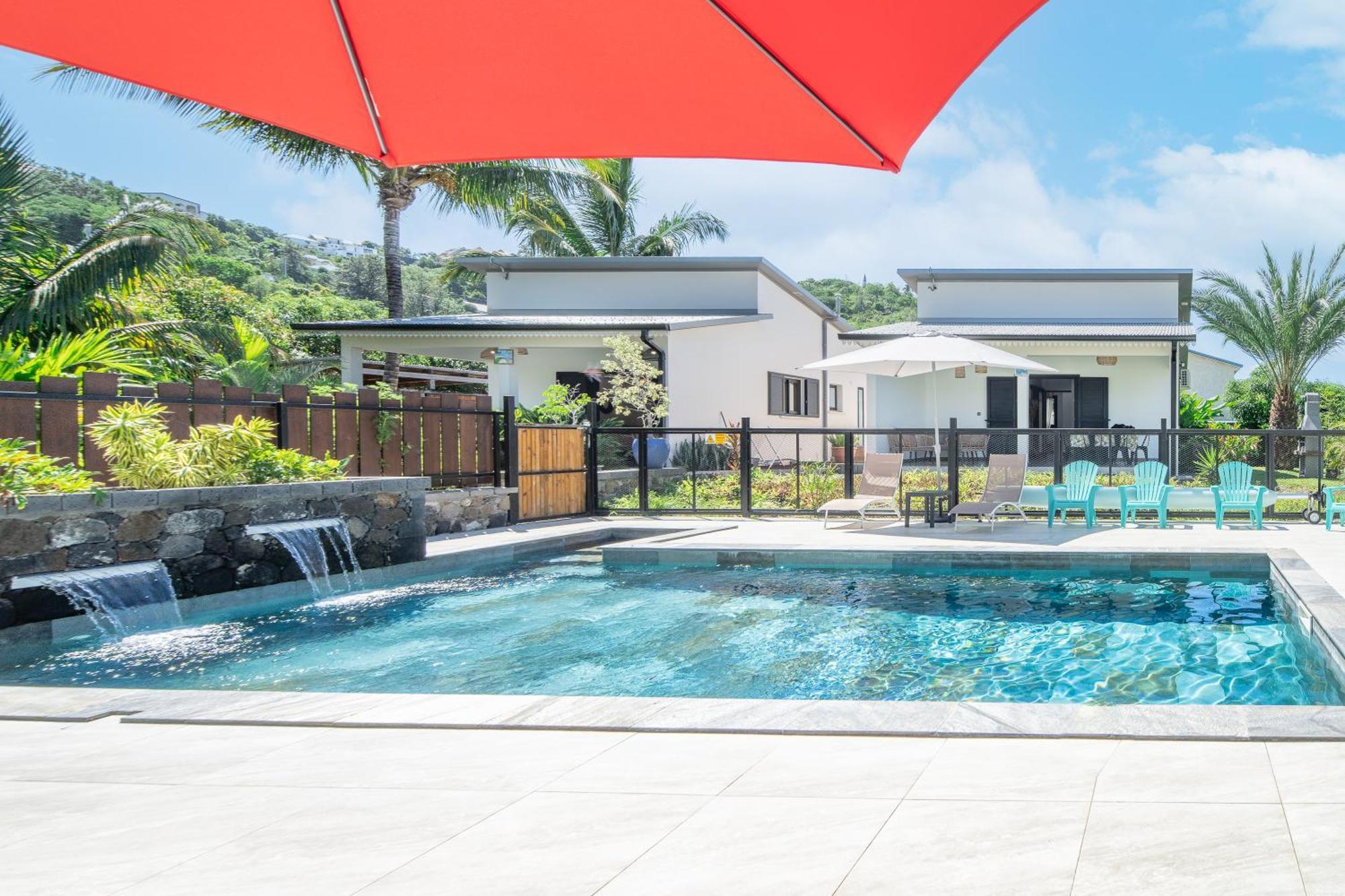 סן-לואי O Ruisseau Lodges - Lodge Dattier מראה חיצוני תמונה